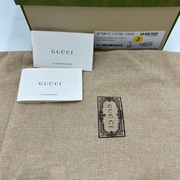 Men's Gucci GG Supreme, tassel loafers size 13 made in Italy - Picture 4 of 11